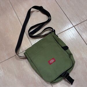 Dickies Olive Green Small Messenger Bag. Used.